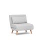 ATELIER DEL SOFA Fotelja na razvlačenje Folde Single, siva - 859FTN2831