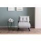 ATELIER DEL SOFA Fotelja na razvlačenje Sando single, siva - 859FTN2835
