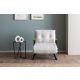 ATELIER DEL SOFA Fotelja na razvlačenje Sando single, bela - 859FTN2836