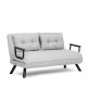ATELIER DEL SOFA Sofa na razvlačenje Sando 2-Seater, siva - 859FTN2837
