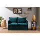 ATELIER DEL SOFA Dvosed Saga, petrolej - 859FTN2871
