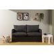 ATELIER DEL SOFA Dvosed Saga XL, tamno siva - 859FTN2889