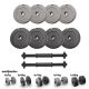 Iron Sport set 34kg / diskovi - tegovi 8 kom. i 2 šipke - T34KS20