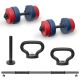 Iron Sport set 14kg tegova, 2+1 šipka i ručka za zvono (set 4 in 1) - TS144I1