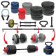 Iron Sport Set 68kg tegova i 2+1 šipka (6 in 1) - KOMTE06