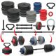 Iron Sport Set 88kg tegova i 2+1 šipka (7 in 1) - KOMTE07