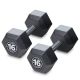 Iron Sport set Plastični HEX Tegovi – Bučice set 32kg ( 2 x 16kg ) sa čeličnim ojačanjem sredine - HEXS032