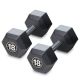 Iron Sport set Plastični HEX Tegovi – Bučice set 36kg ( 2 x 18kg ) sa čeličnim ojačanjem sredine - HEXS036