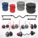 Iron Sport set Tegovi set 48kg ez šipka i 2 male šipke - KOMS48E