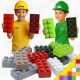 Kocke za decu velike MEGA BRICK kocke set od 50kom. - Veličina cigla kocke 11,5cm x 23cm x 6cm - KOMBR50