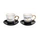 FG HAUS Set šolja sa tacnama u poklon pakovanju  2/1 BR3004 - BR3004