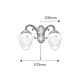 Rabalux Zidna lampa Annabella E14 2x MAX 40W bronzana (8632) - 8632
