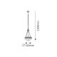 Rabalux Luster Annabella E27 2x MAX 60W bronzana (8637) - 8637-1