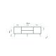 HANAH HOME TV komoda Truva-725, krem - 863SPH3034