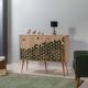 HANAH HOME Komoda Mega 121, svetlobraon/zelena - 863SPH3417