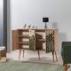 HANAH HOME Komoda Mega 121, svetlobraon/zelena - 863SPH3417