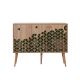 HANAH HOME Komoda Mega 121, svetlobraon/zelena - 863SPH3417
