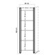 HANAH HOME Polica za knjige Cosmo Penta - 863SPH3603