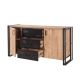 HANAH HOME Komoda Cosmo Rio, braon/crna - 863SPH3907
