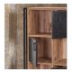 HANAH HOME Polica za knjige Cosmo Neva, braon/crna - 863SPH3912