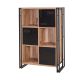 HANAH HOME Polica za knjige Cosmo Neva, braon/crna - 863SPH3912