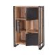 HANAH HOME Polica za knjige Cosmo Neva, braon/crna - 863SPH3912