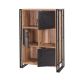 HANAH HOME Polica za knjige Cosmo Neva, braon/crna - 863SPH3912