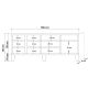 HANAH HOME TV komoda Marina Mila 755, braon - 863SPH3923