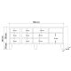 HANAH HOME TV komoda Marina Mila 756, braon - 863SPH3924