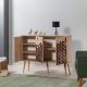 HANAH HOME Komoda Mega 122, svetlobraon/crvena - 863SPH3937