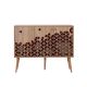 HANAH HOME Komoda Mega 122, svetlobraon/crvena - 863SPH3937