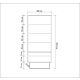 HANAH HOME Polica za knjige Rea, braon - 863SPH5109
