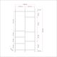HANAH HOME Ormar Dynamic 07, braon/crna - 863SPH5409