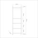 HANAH HOME Ormar Dynamic 08, braon/crna - 863SPH5410