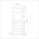 HANAH HOME Ormar Dynamic 09, braon/crna - 863SPH5411