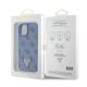 LICENSED GUESS GUESS Maska za iPhone 15 LEATHER 4G TRIANGLE STRASS, plava - 200852-1