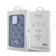 LICENSED GUESS GUESS maska za iPhone 15 Pro Max LEATHER 4G TRIANGLE STRASS, plava - GUHCP15XP4TDPB