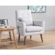 ATELIER DEL SOFA Fotelja Zeni Berjer, krem - 867UNQ1001