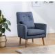 ATELIER DEL SOFA Fotelja Zeni Berjer, tamnoplava - 867UNQ1003