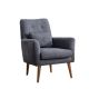 ATELIER DEL SOFA Fotelja Zeni Berjer, tamnosiva - 867UNQ1004
