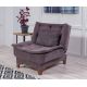 ATELIER DEL SOFA Fotelja Kelebek Berjer, antracit - 867UNQ1027