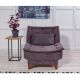 ATELIER DEL SOFA Fotelja Kelebek Berjer, antracit - 867UNQ1027