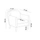 ATELIER DEL SOFA Fotelja Soli Berjer, zelena - 867UNQ1047