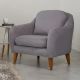 ATELIER DEL SOFA Fotelja Soli Berjer, siva - 867UNQ1048