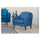 ATELIER DEL SOFA Fotelja Soli Berjer, tamnoplava - 867UNQ1050