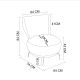 ATELIER DEL SOFA Fotelja Loly, zelena - 867UNQ1061