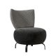 ATELIER DEL SOFA Fotelja Loly, antracit - 867UNQ1063