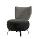 ATELIER DEL SOFA Fotelja Loly, antracit - 867UNQ1063