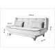 ATELIER DEL SOFA Sofa trosed Kelebek, siva - 867UNQ1306