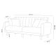 ATELIER DEL SOFA Trosed Aqua, krem - 867UNQ1312